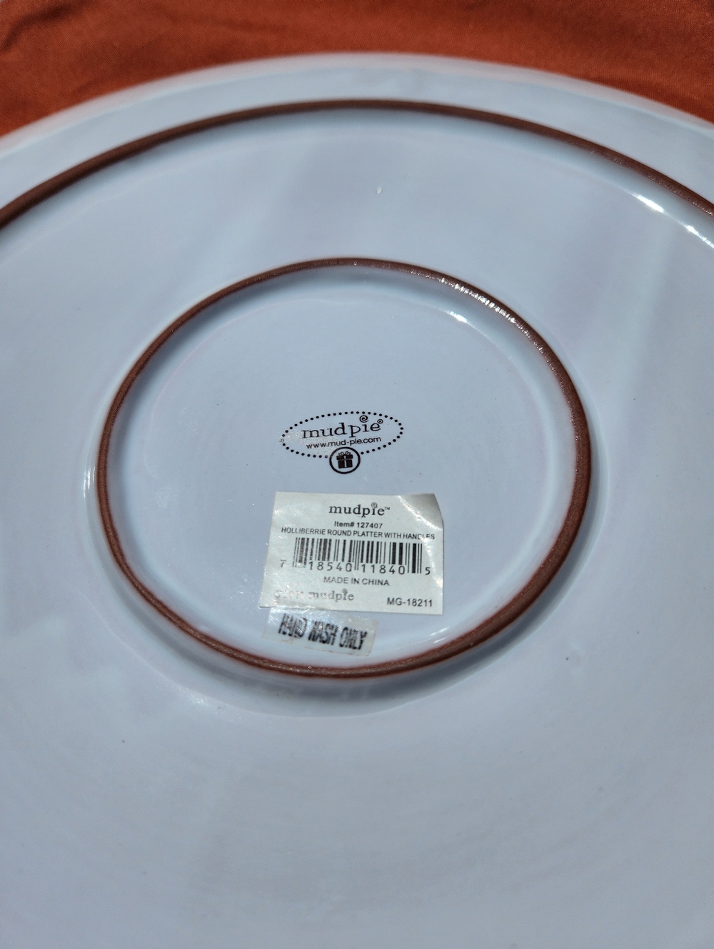 NWT Vintage Mud Pie Chop Plate - Picture 4 of 16